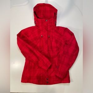 Columbia Sportswear Whirlibird Interchange Shell Womens Red Plaid Jacket Size XS
